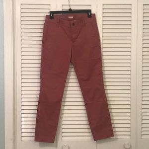 JCrew Frankie Chinos size 2 color rust red